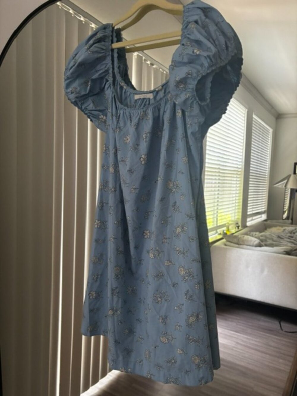 Doen Julie Dress Sky Bouton Blue XS - Picture 2 of 8
